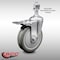 Service Caster 5 Inch SS Gray Polyurethane 12mm Threaded Stem Caster with Total Lock Brake SCC-SSTSTTL20S514-PPUB-M1215 - alternate 4